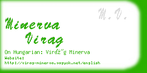 minerva virag business card